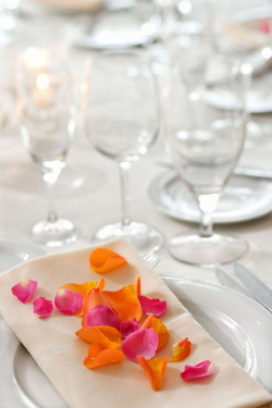 Orange and pink table setting table setting orange andpink