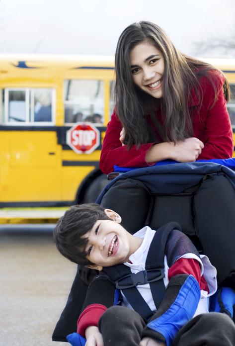 Students Arriving at School
