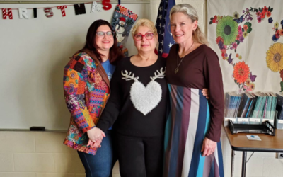 Photo of, left to right: Karla Ambrose, Luz Hernandez, and Carol Hallas