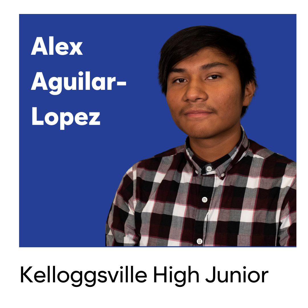 Photo of Student Leadership Community member Alex Aguilar-Lopez