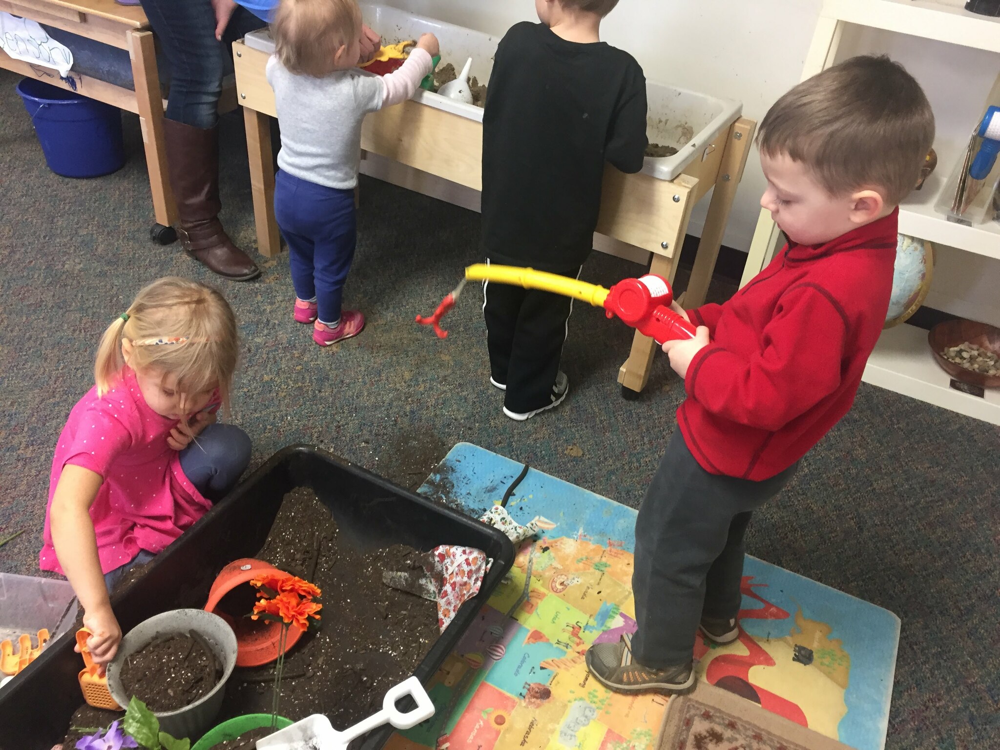 Playgroup play in Soil