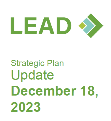 LEAD Strategic Plan December 2023 Update Presentation